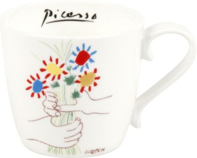 KÖNITZ 1120571993 Becher Picasso - Le Bouquet de l'Amitié - 450 ml aus Bone C...
