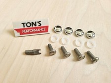Chrome Toyota Security Anti Theft License Plate Screws Stainless Bolts Snake Pin