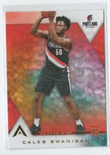 2017-18 Ascension RC #120 CALEB SWANIGAN, PORTLAND TRAIL BLAZERS Two Hands on Ba