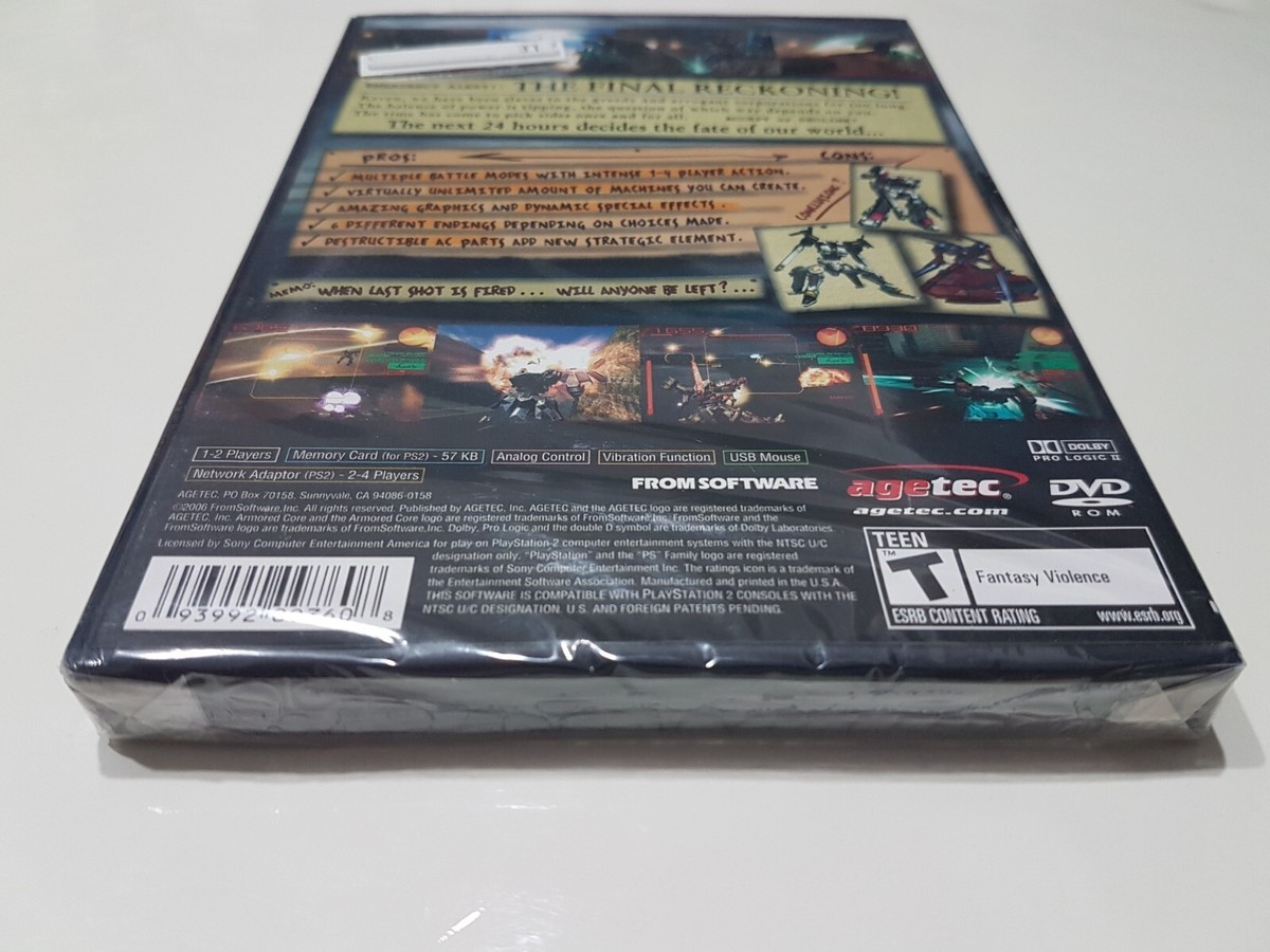 Armored Core: Last Raven (Sony PlayStation 2, 2006) for sale