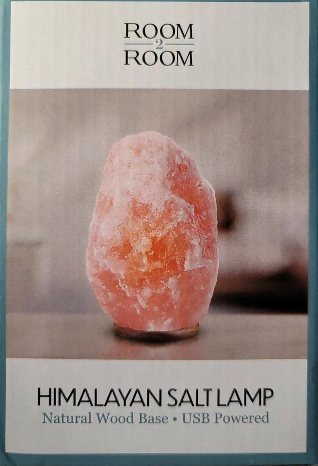 Lámpara de Sal Natural del Himalaya Forma de Roca Lámpara de Cristal Interruptor Luz Nocturna EE. UU. Foto 2 de 4