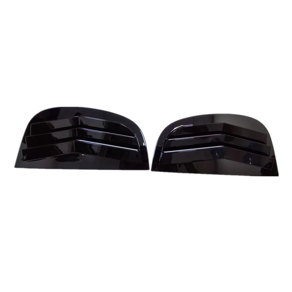 Gloss Black Rear Window Quarter Louver Cover For Peugeot 208 18-24/ 308 14-20 - Image 4 of 4