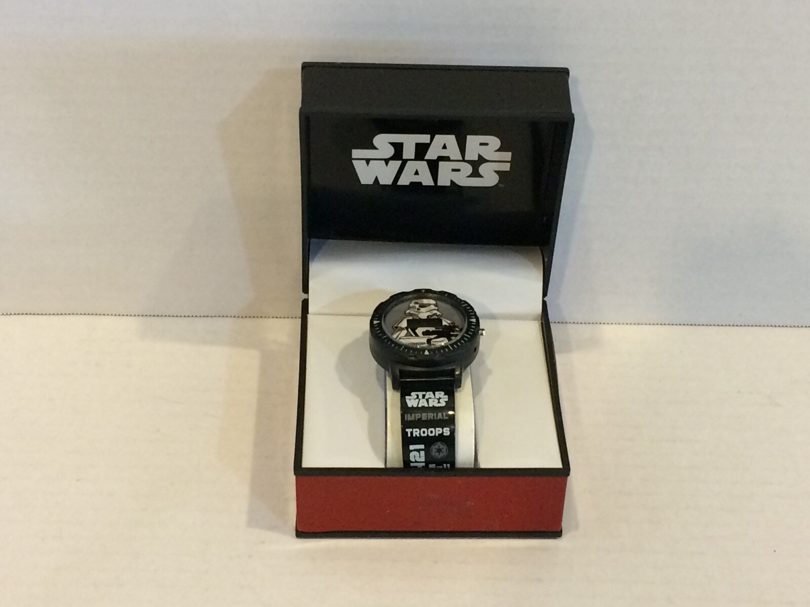 2015 Accutime Star Wars Classic Stormtrooper Digital Watch - Black STM3482