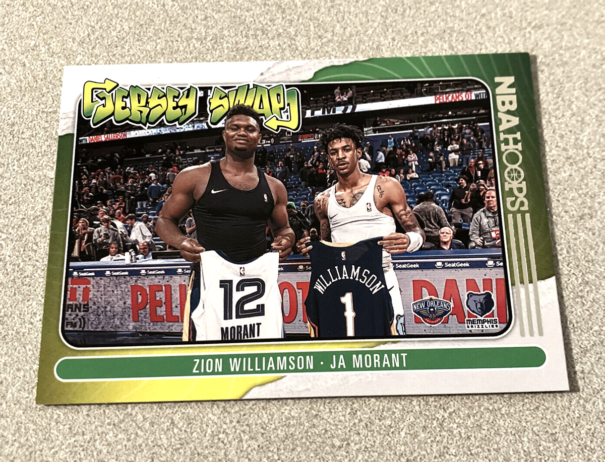 2020-21 Panini Hoops Jersey Swap #10 Zion Williamson Ja Morante | eBay