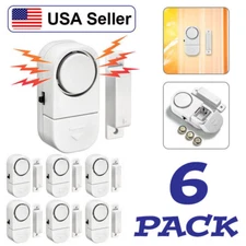 6 PCS WIRELESS Home Window Door Burglar Security ALARM System Magnetic Sensor