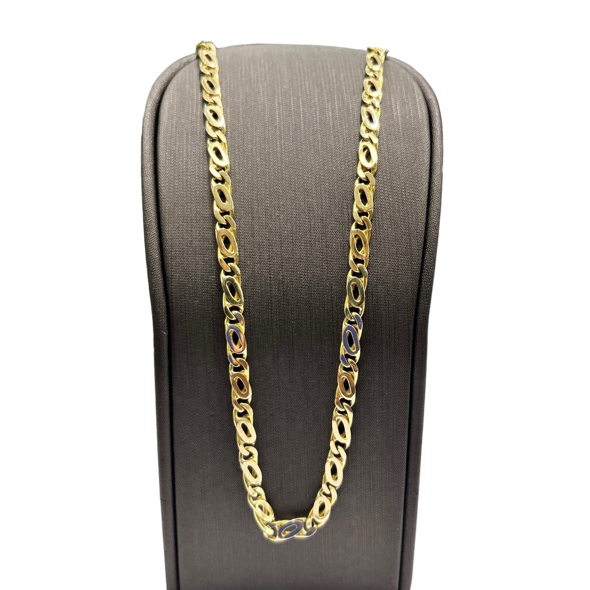 18ct 18k Yellow Gold Birdseye Link Chain Necklace 25.54 Grams 53cm 