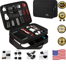 Versatile Tech Cable Organizer Bag - Efficient Travel Companion for Gadgets