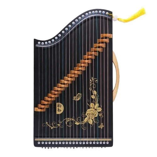Portable 21 String Guzheng Chinese TraditionalWood Finger Practice Mini Guzheng - Image 3 of 4