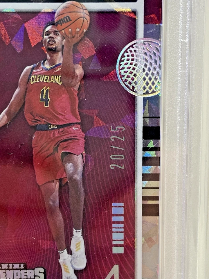 2021 Contenders Evan Mobley Cracked Ice ROTY RC 20/25 - Cavaliers PSA 8 Rookie - Image 2 of 3