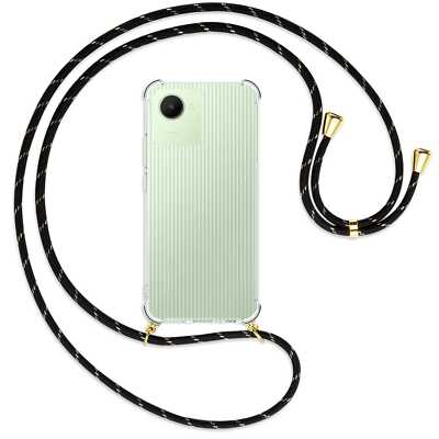 Handykette für Realme C30 / Narzo 50i Prime (6.5'') schwarz/gold (G) Schutzhülle