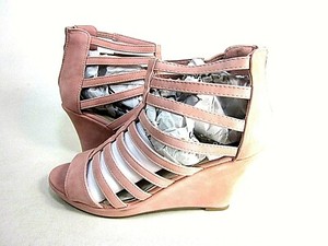 blush wedge sandals