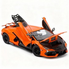 1:24 Lamborghini Revuelto Modelo Coche Diecast Vehículo de Juguete Niños Juguetes Regalos Naranja
