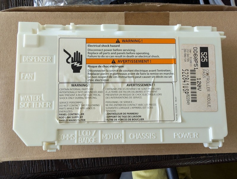 Fisher Paykel Dishwasher Control Module Board 522841USP