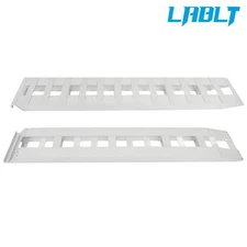 LABLT 2 Pack 72" x 14" Aluminum Ramps 6500Lbs Car Trailer Truck Hook End