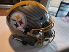 🔥TJ Watt Hydro Speed Flex Helmet 2-Tone  Steelers + Watt Autographed Card /15  — photo 4