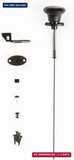 National Hardware Gate Latch Cable Pull N109-070 Spring Loaded Black Outdoor Fen
