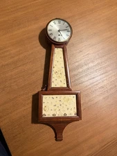 VINTAGE HERSCHEDE BANJO WALL CLOCK Not Working No Key