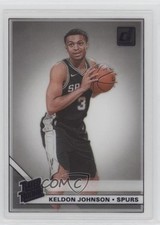 2019-20 Panini Clearly Donruss Rated Rookie Purple Keldon Johnson #77 7m3