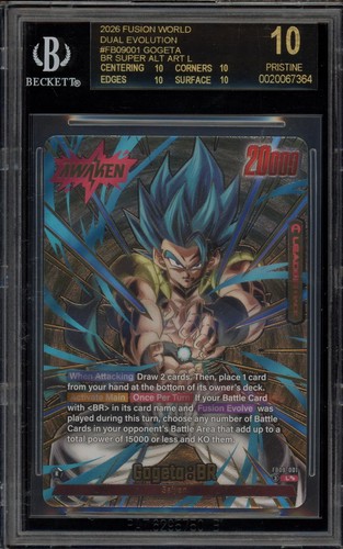 Dragon Ball Super Gogeta : Br Super Alt Art L FB09-001 BGS 10 BLACK LABEL