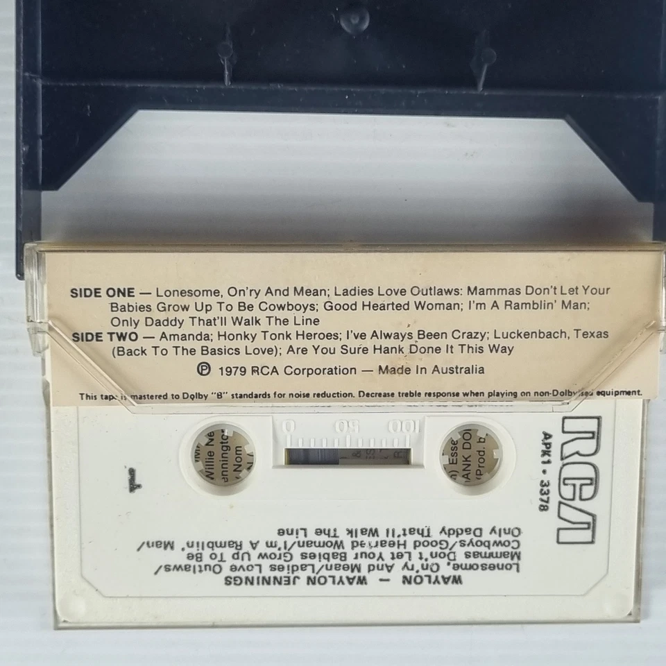 Waylon Jennings – Greatest Hits (Cassette Tape, 1979) RCA Victor - Image 3 of 3