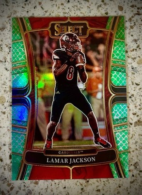 Lamar Jackson Dragon Scale SSP CASE HIT Select Draft Picks 2023 #35 Ravens