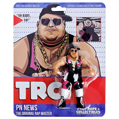 TRC WWE/WCW Galoob Style P.N. NEWS Actionfigur SCHWARZE VARIANT Neu 2026 Retro