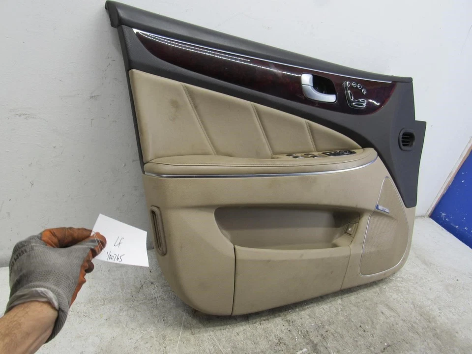 2013 Hyundai Equus left driver front door interior trim panel window switch card — 第 2/4 张图片