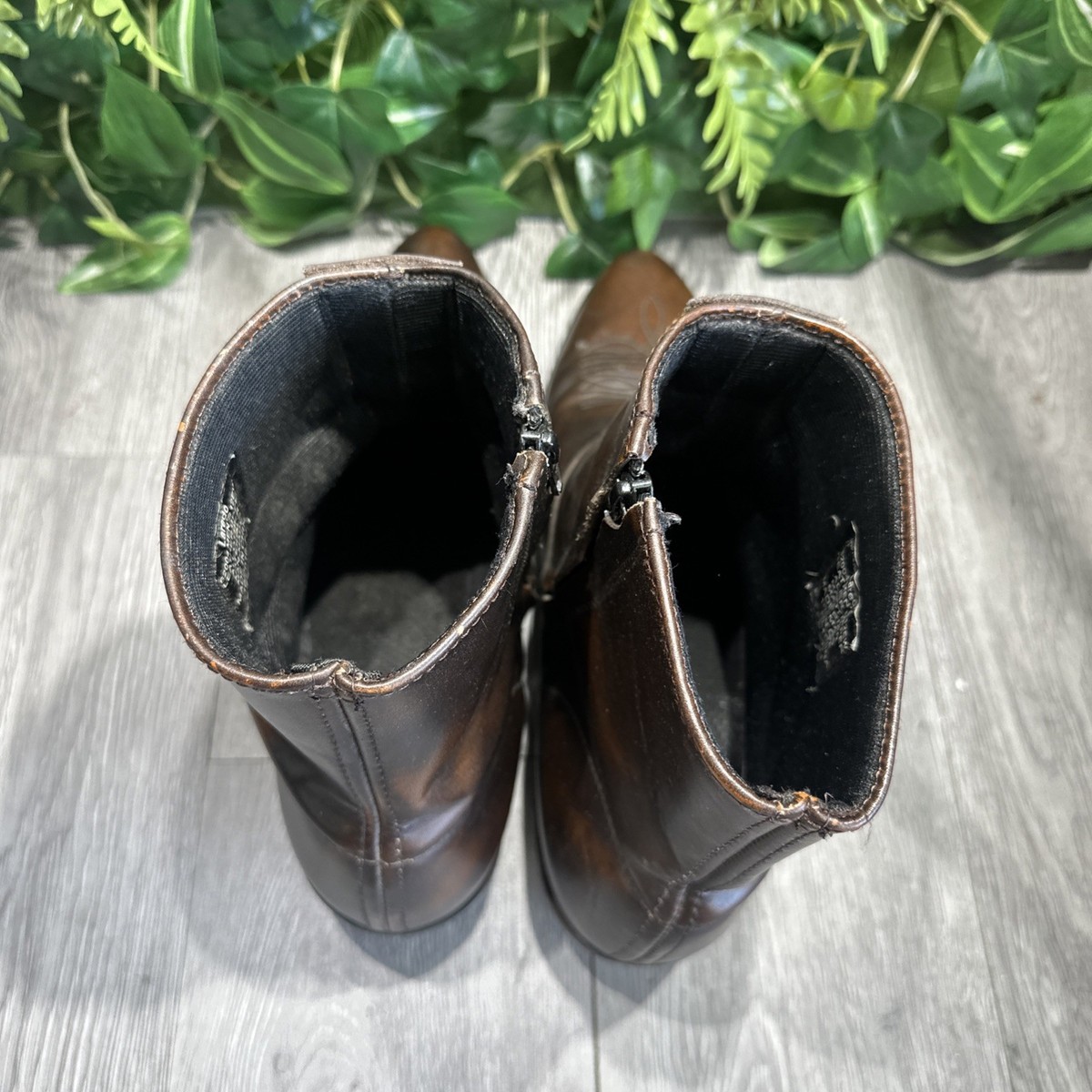 Laredo Fletcher Marbled Long Haul Trucker Cowboy Boots Size 9 (Ew) Brown 62004 FLETCHER LEATHER BOOT main image 3