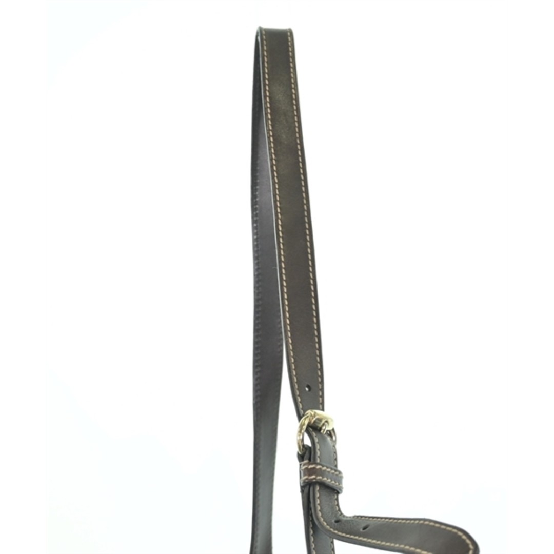 Gucci Shoulder Bag Brown Leather Used Free Shipping thumbnail 6