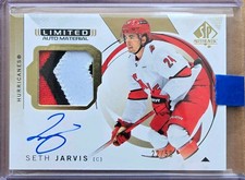 SETH JARVIS 2024-25 SP Authentic Limited Game Used Patch Auto #22/50 Carolina