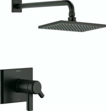 Delta Pivotal TempAssure 17T Shower Trim Matte Black Dual Handle T17T299-BL