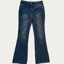 PILCRO BY ANTHROPOLOGIE The Icon Flare Velvet Jeans Women's Size 27 Green