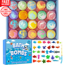 Bath Bombs for Kids with Surprise Inside, 20 Pack Handmade Bath Bomb Gift Set..