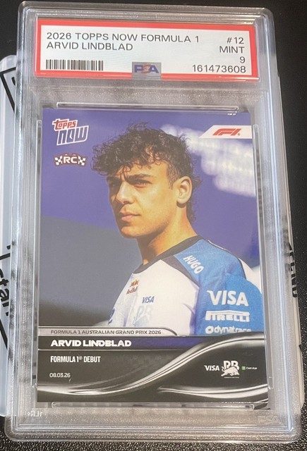 Arvid Lindblad 2026 Topps Now Formula 1