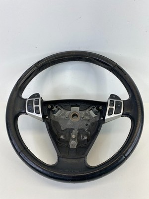 05-11 SAAB 9-3 STEERING WHEEL LEATHER BLACK W AUDIO CONTROL SWITCH OEM