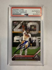 2023 Topps Now Ronald Acuna Jr #927 On Card Auto Autograph