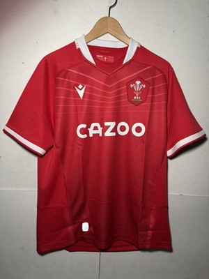 Macron Wales Rugby Union 2021-22 Heimtrikot Größe M neuwertig unbenutzt 