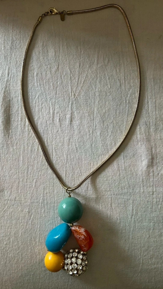 Pair Of 2 Colorful Statement Necklaces By Celeste Michelle For Anthropologie - Image 3 of 4