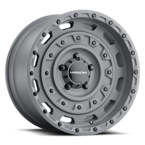17x10 Vision 403 Tactical 5x5/5x127 -25 Gunmetal Wheels Rims Set(4) 78.1
