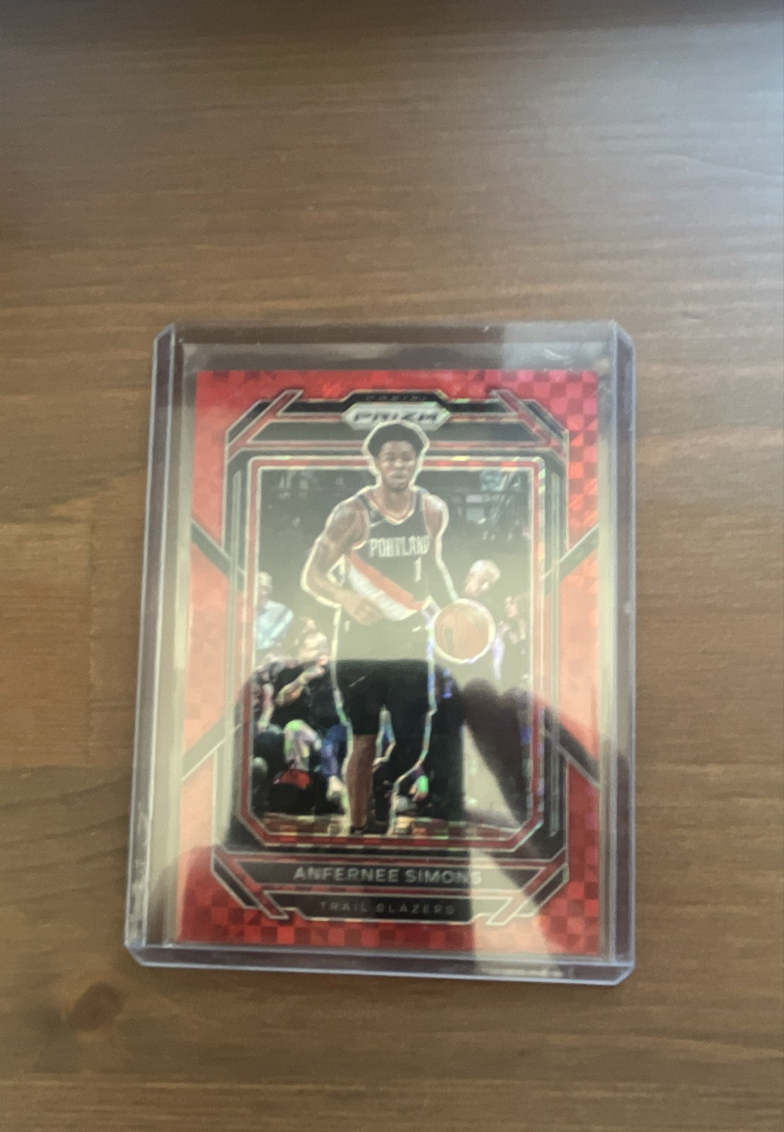 2022-23 Panini Prizm - Anfernee Simons #46 Red Power Prizm /75