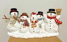 Lang & Wise Collectibles Susan Winget Five Festive Snowmen 1st Edition 1998 #3
