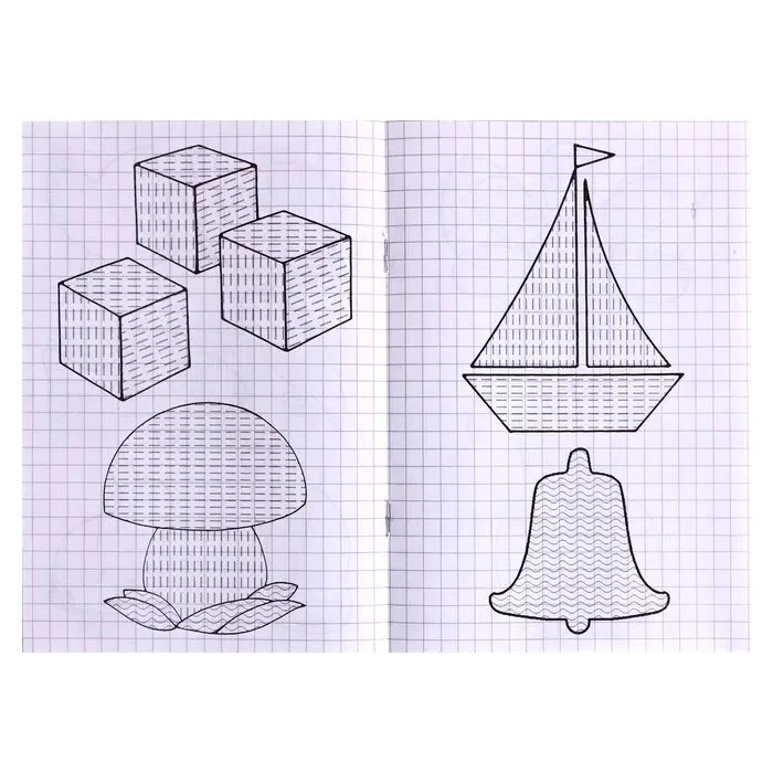 Russian Notebook Cursive Прописи для детского сада. Простая штриховка - Image 4 of 4