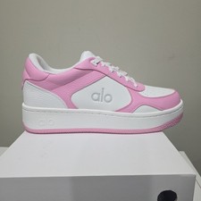 Alo Yoga RECOVERY MODE SNEAKER in Pink/White Size M 10 / W 11.5