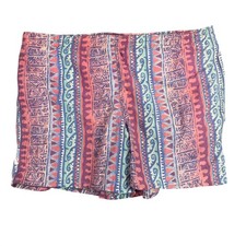 Vintage 80s Speedo Swim Trunks Mens 34 Purple Tribal Geometric Made in Australia