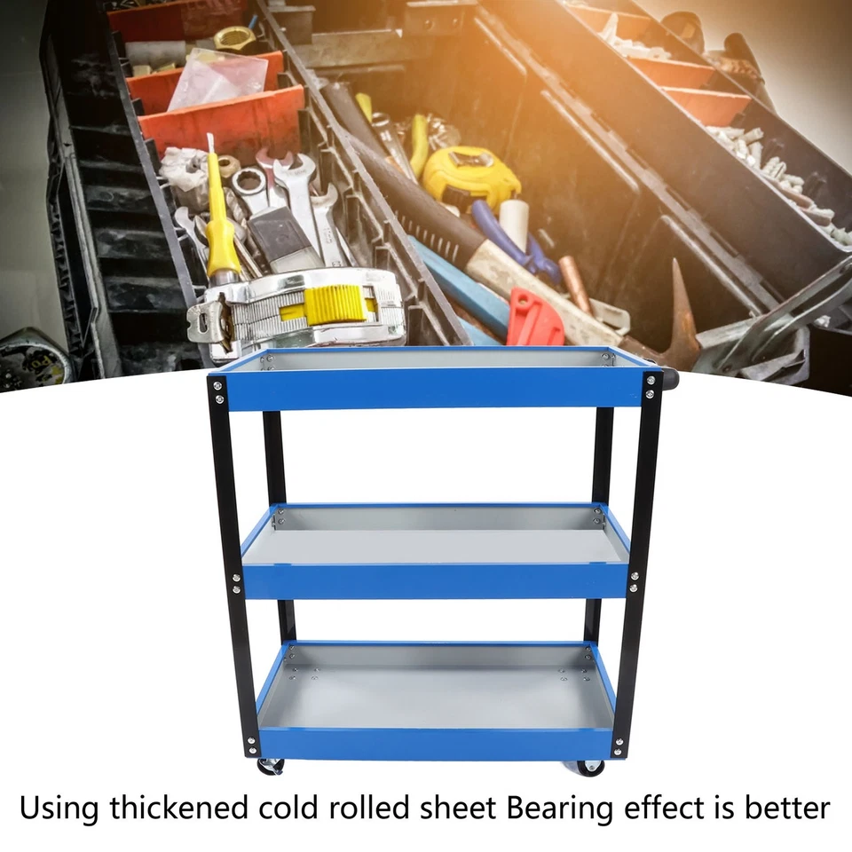 3 Regal Rolling Tool Cart With Rollers High -performance Service Program - Image 4 of 4