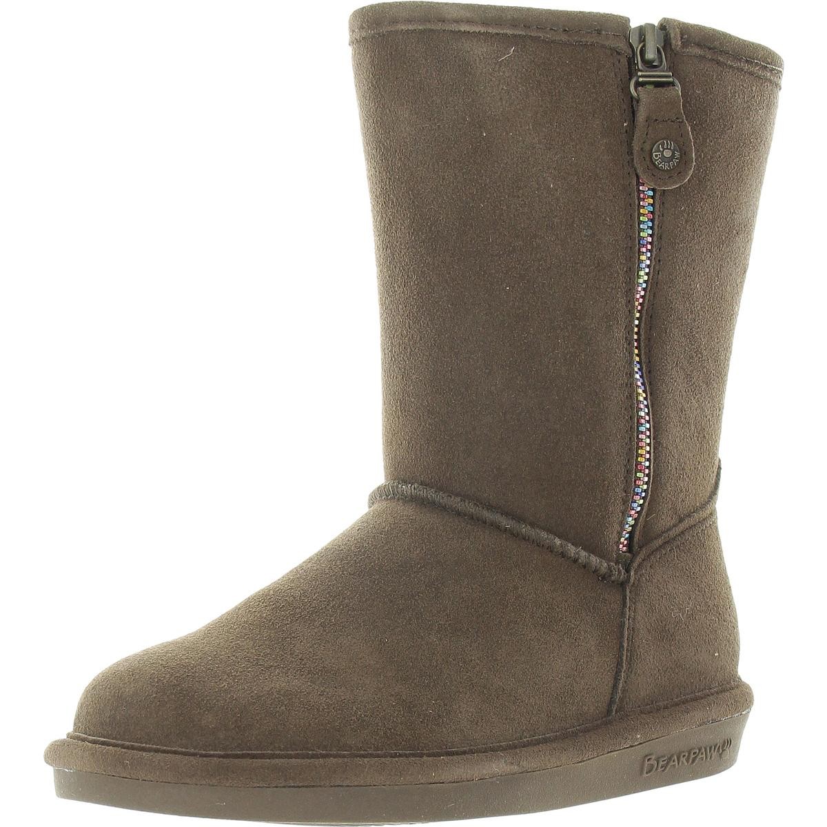 Зимние ботинки Bearpaw Womens Eva II на молнии коричневого цвета 6 Medium BM BHFO 6555 4890₽
