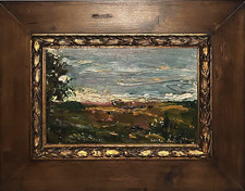 Dipinto Olio su Masonite  SIDOLI Carla Alberta 1919-1984 Paesaggio e Certificato