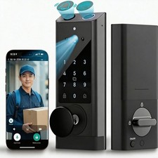 Smart Lock G1 Wi-Fi Fingerprint Keyless Entry Door Lock with Camera  Doorbell