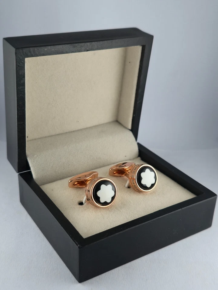 Juego de gemelos de lujo Montblanc Meisterstuck color bronce para hombre - Envío gratuito Foto 2 de 4