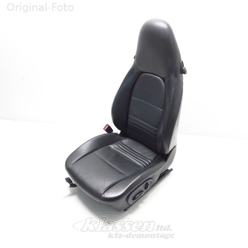 Sitz links Porsche 911 996 09.97- schwarz Sitzheizung elektrisch Ledersitz